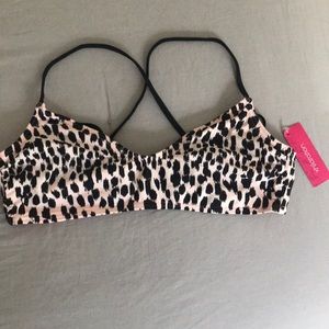 Cheetah Print Bikini Top